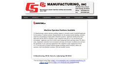 Desktop Screenshot of csmanufacturing.us